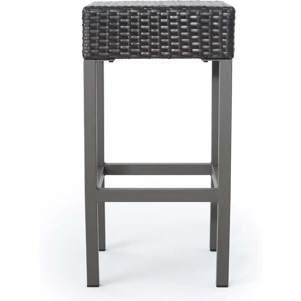 Set da isola per bar in vimini da esterno Toronto da 3 pezzi