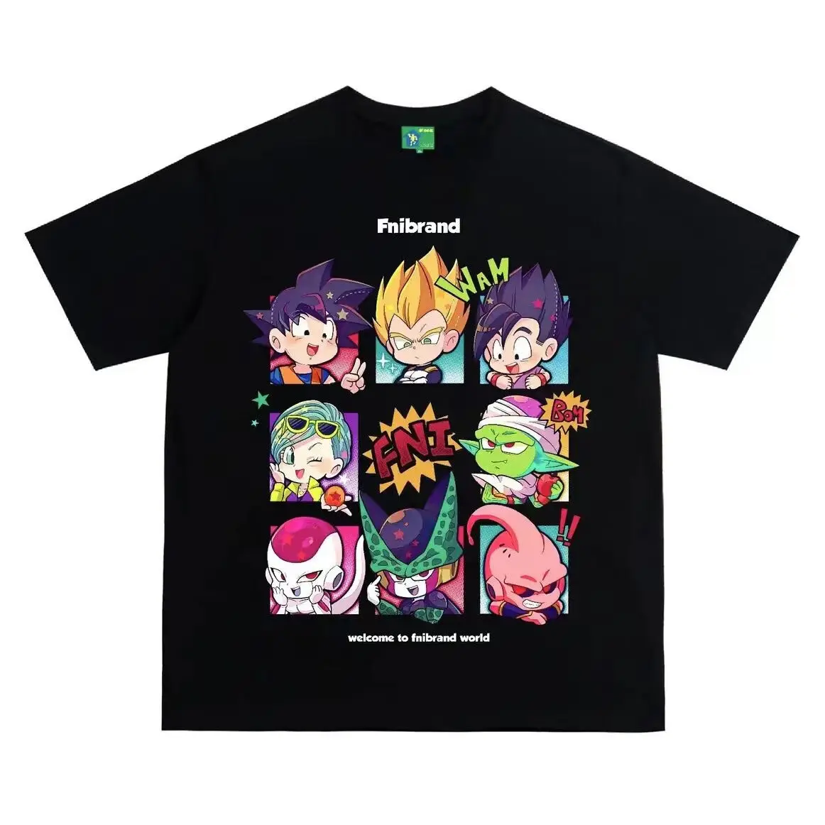 

Dragon Ball Official Cotton Family T-shirt Retro Anime S-4XL 100CM-160CM 2026 Licensed Soft Parent-child Casual Tops
