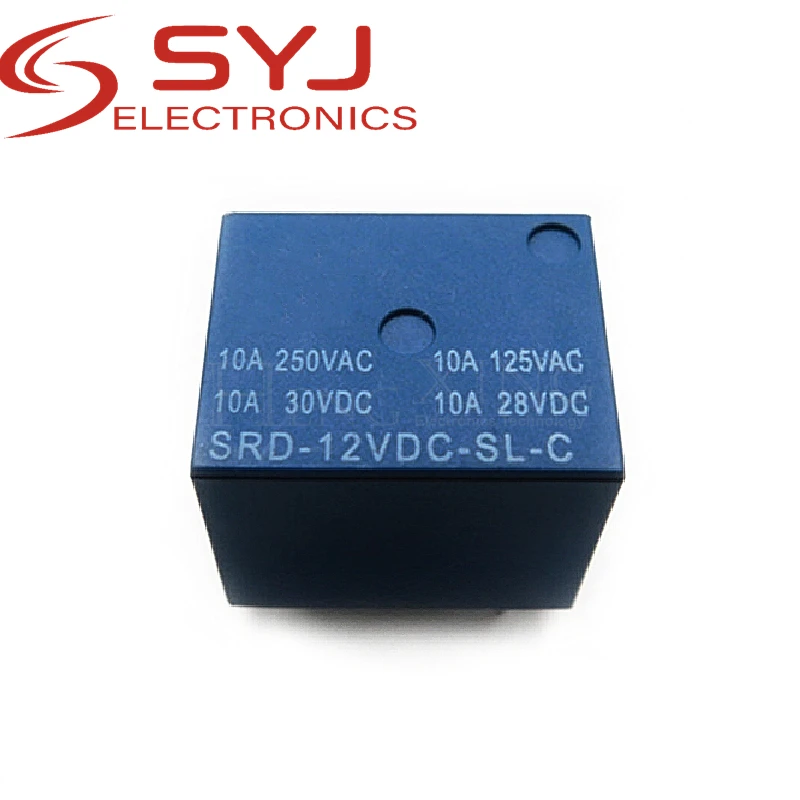 1piece SRD-12VDC-SL-C 12V relay 5 feet 10A high current