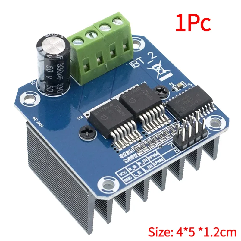 1Pc BTS7960 43A Double H-bridge High-Power Driver Module DIY Smart Car Current Diagnostic For.