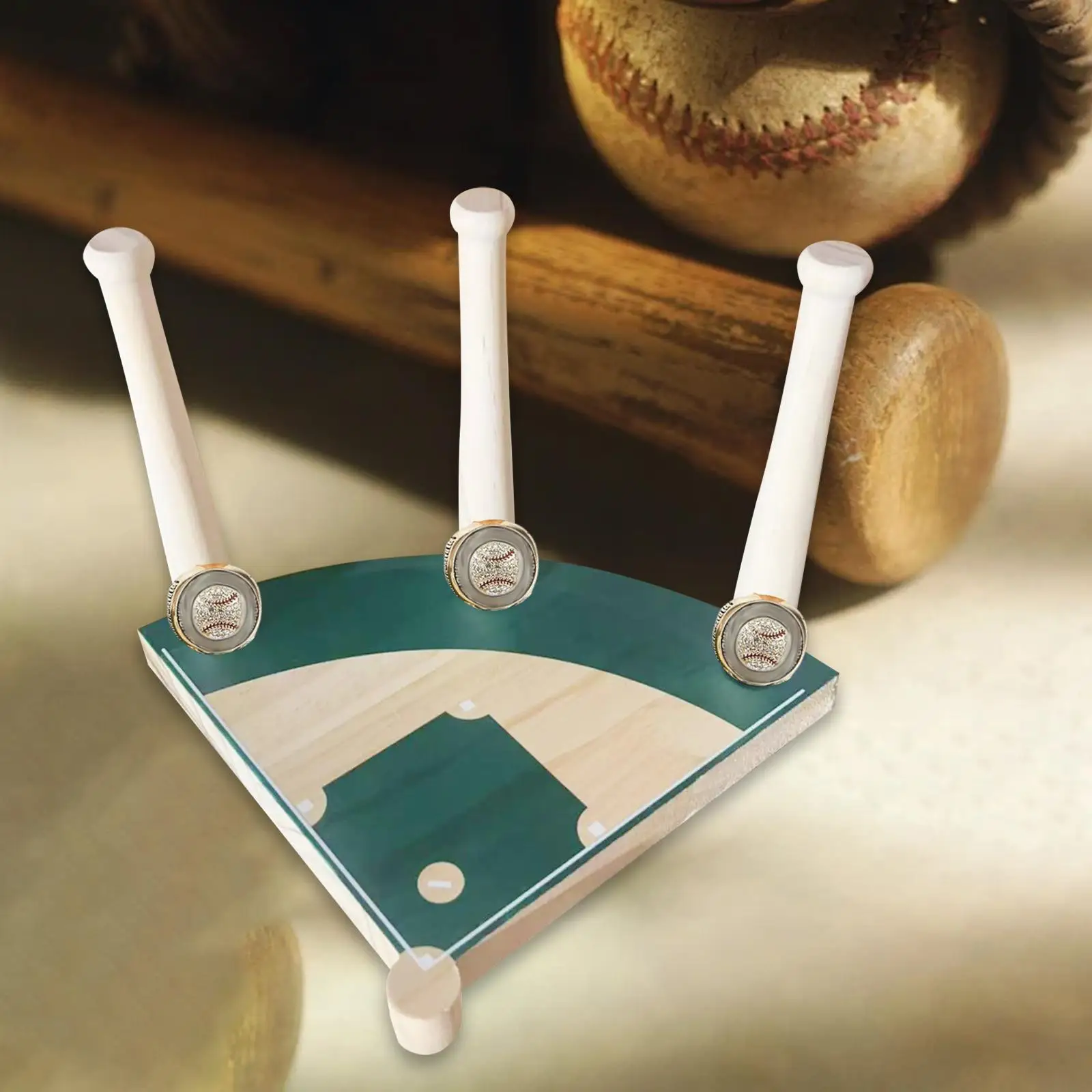 

Baseball Ring Holder Stacking Jewelry Rack for Collection Sports Enthusiasts