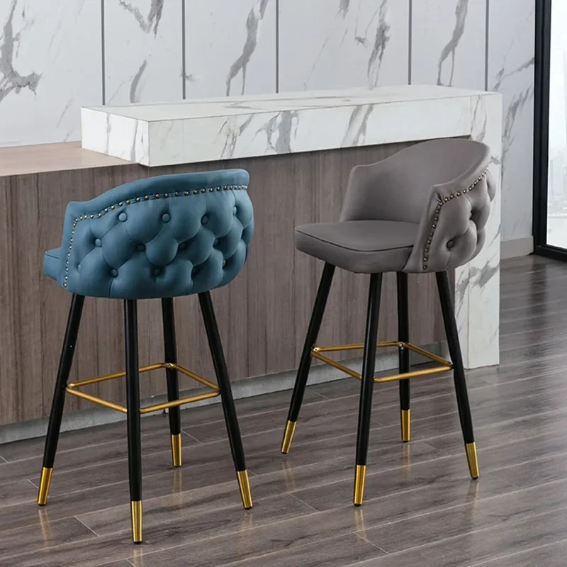 

Throne Luxury Nordic Living Room Design High Bar Chair Office Cafe Salon Office Chair Ergonomic Cadeiras Nordic Furniture