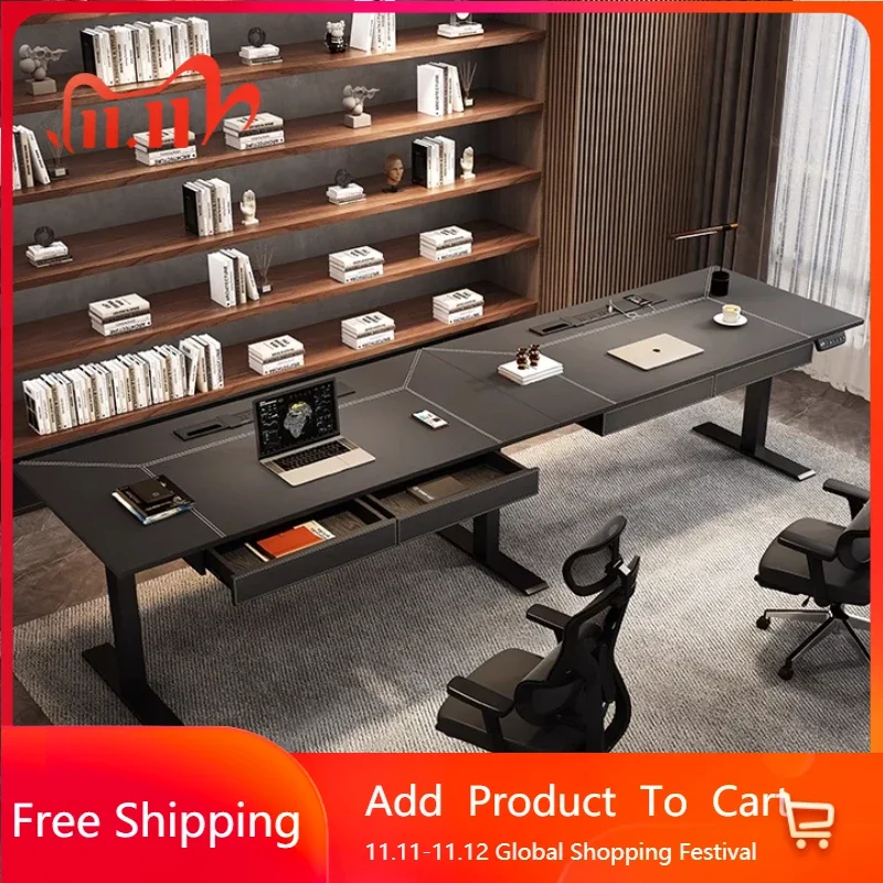 

Living Room Designer Modern Office Desk Drawers Height Adjustable Black Electric Computer Desks Bedroom Tavolo Trendy Furniture