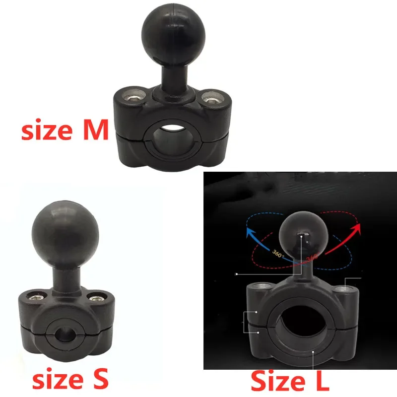 Suporte de trilho para apoio de cabeça de carro, 8.2-39.1mm super trilho de 1 polegada, punho do guidão da motocicleta para gopro