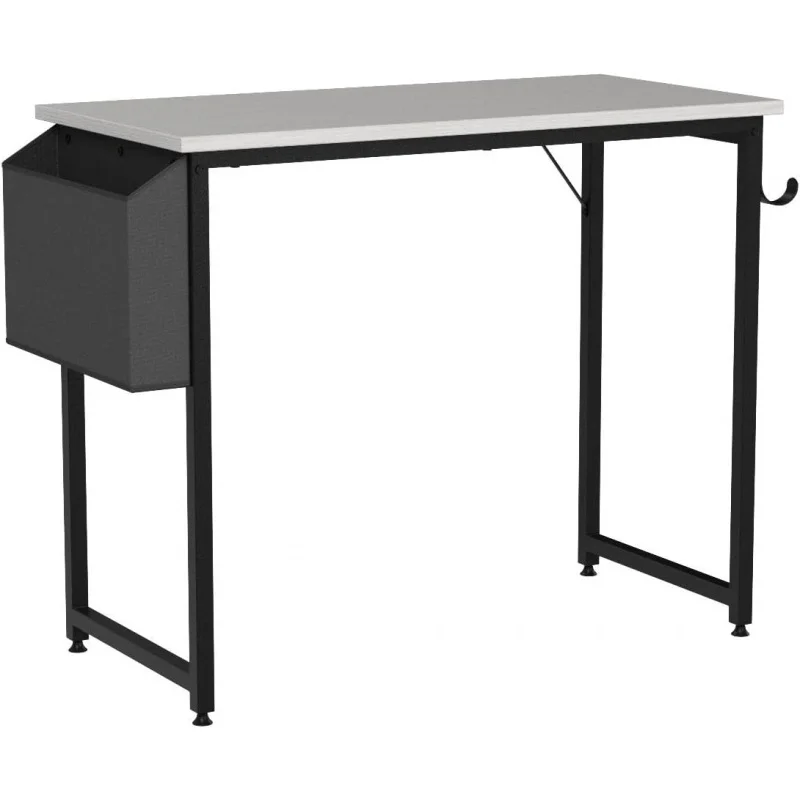 Table d'écriture moderne blanche pour chambre d'ordinateur, bureau PC pour petits espaces, enfants, adolescents, étudiants, étude, travail, 31 pouces