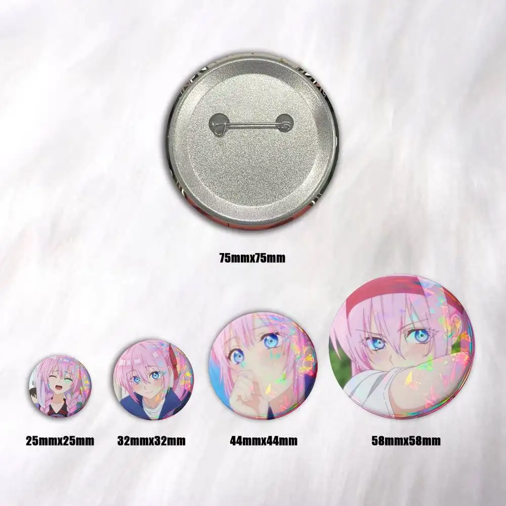 Anime Shikimori's Not Just a Cutie Miyako Shikimori  Badge Tinplate Coin Brooch Clothing Backpack Accessories Lapel Pin