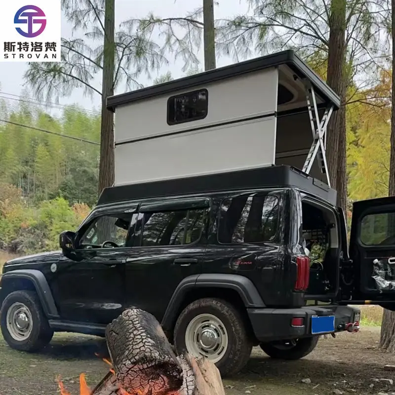 

STLF LZS Easy Setup Aluminum Hardshell Car Rooftop Tent Waterproof Lightweight Roof Top Tent for 4x4 Offroad Camping Car Roof Ra