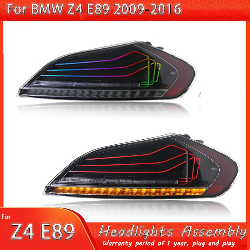 

Светодиодные задние фонари Задний фонарь для BMW Z4 E89 2009 2010 2011 2012 2013-2016 подвеска RGB Style E89 Задний фонарь в сборе