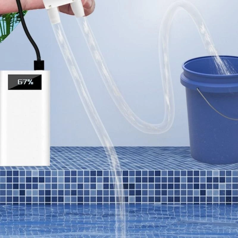 JU64 USB Powered Water for Fish Tanks and Balconies with Stainless Steel Mesh Filter
