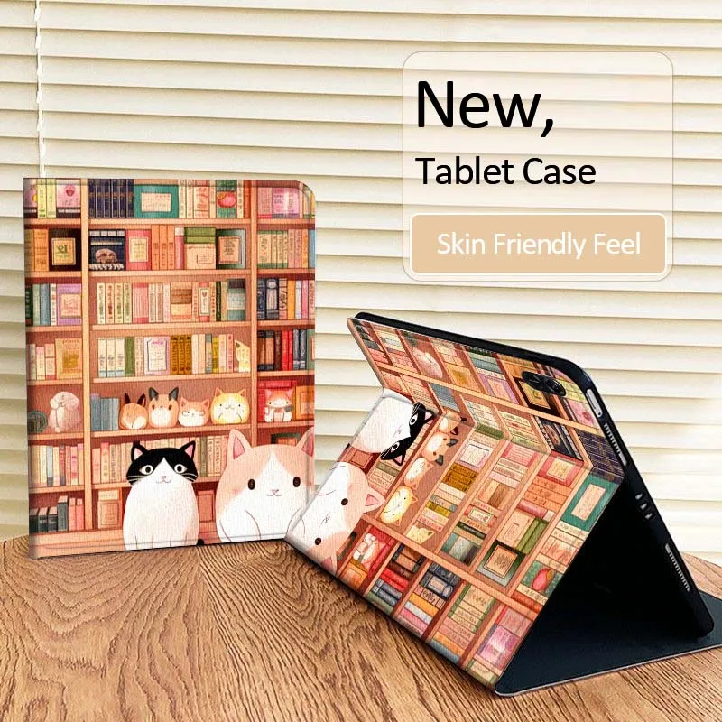 

Creative bookshelf art For Huawei MatePad Pro Air 12 X Honor Pad 8 V8 9 13 GT GT2 3 12.6 13.3 Inch Tablet Case