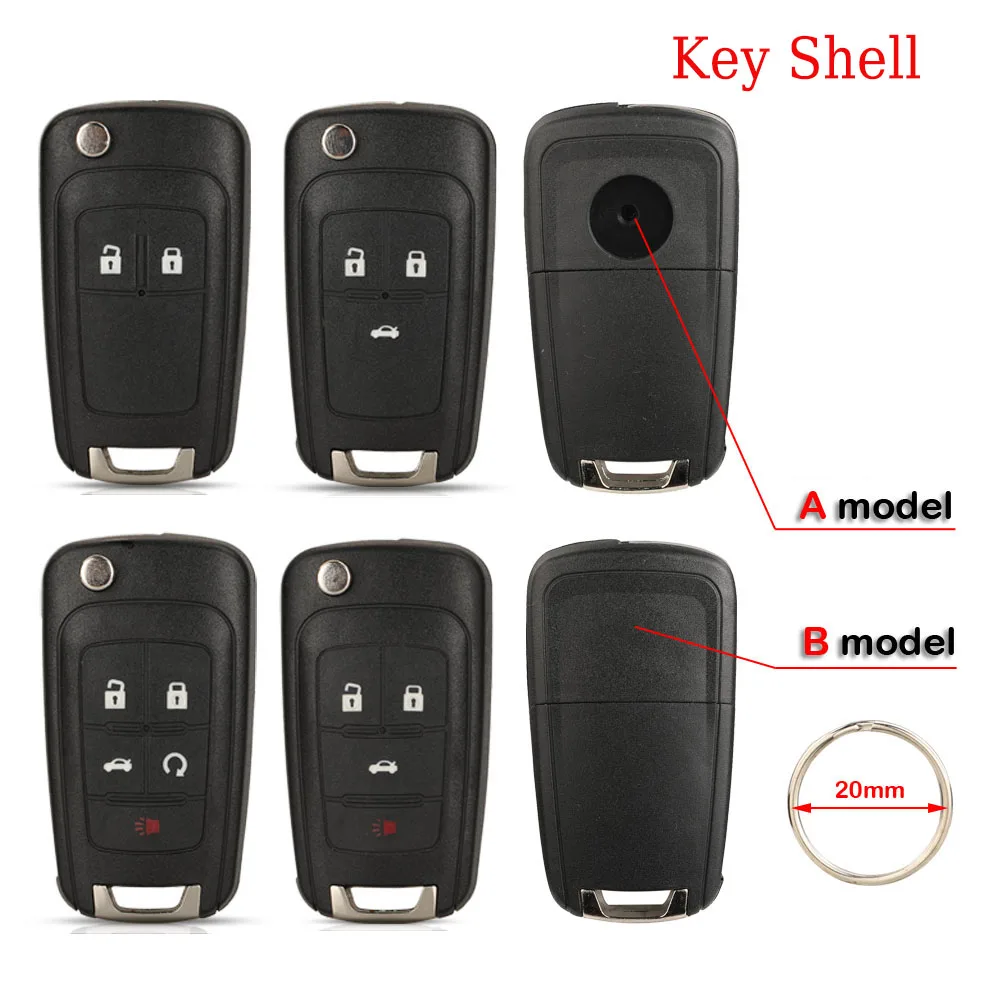 

jingyuqin Replace Car Remote Key For OPEL Insignia Astra Vauxhall Zafira Chevrolet Spark Sail Malibu Cruze Orlando Equinox Aveo