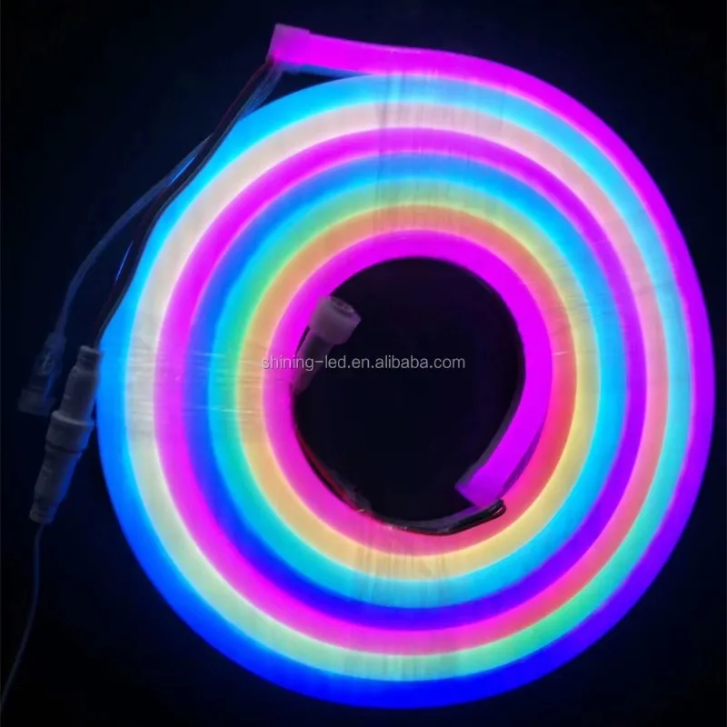 

IP67 60 96 144 Pixel 5V/12V Flex SK6812 WS2811 WS2812B Flexible Addressable LED Neon Strip Light