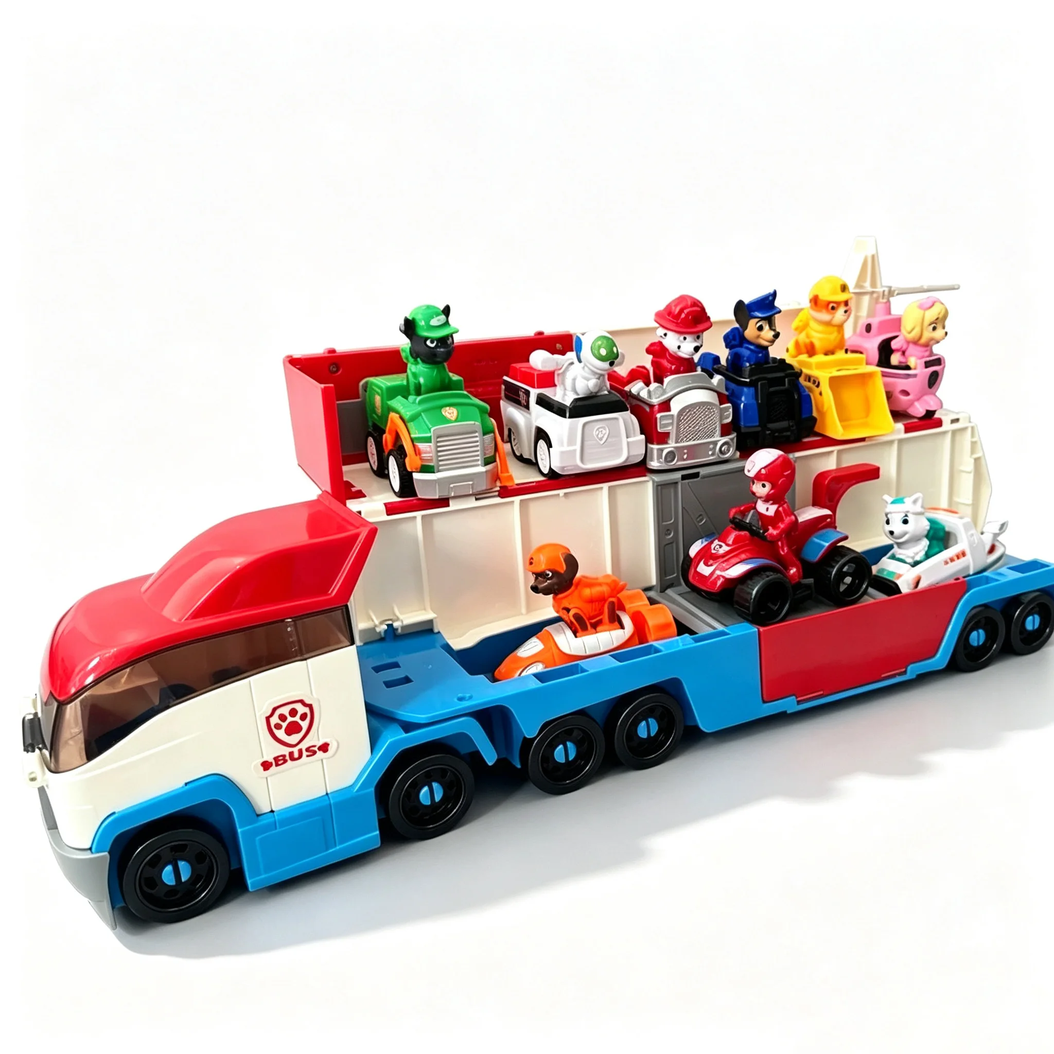Mobiles Paw Patrol Wangwang-Team verwandelt sich in Ryders Patrouillenwagen-Bus Paw Patrol Spielzeug-Set Rettungsteam-Set