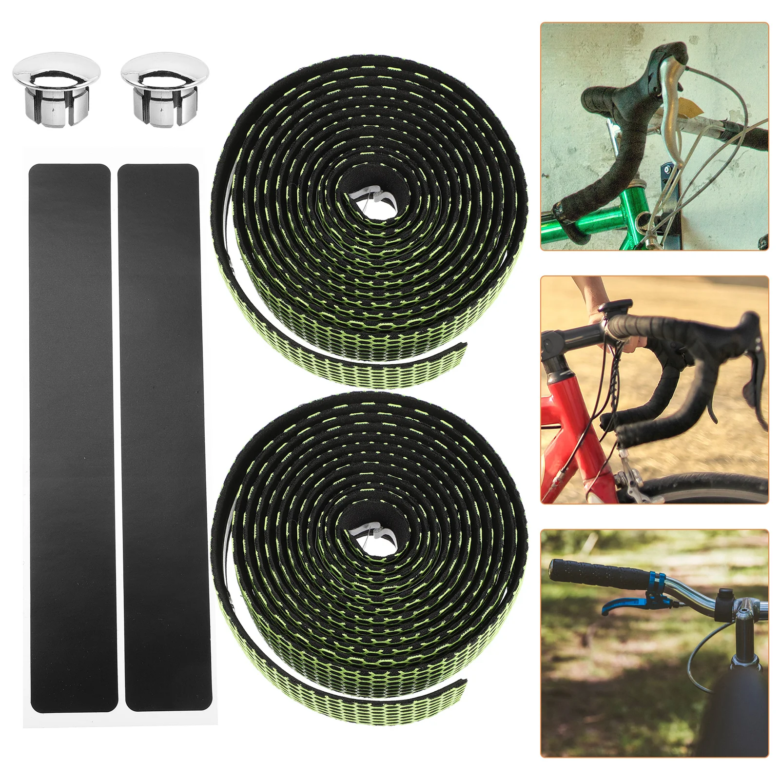 

Protective Handle Wrap Cycling Handlebar Tape High Elastic Eva No Fading Surround Protection Simple Design Long-Term Use