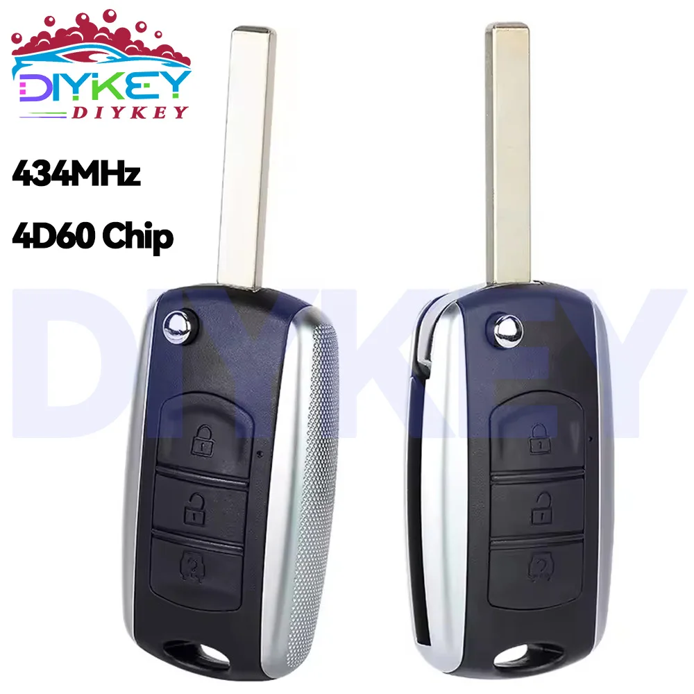 

DIYKEY Genuine Original 3704050-SA01S For Dongfeng 580 2010 2011 2012 2013 2014 2015 ASK 434MHz 4D60 Chip OEM Remote Key Fob