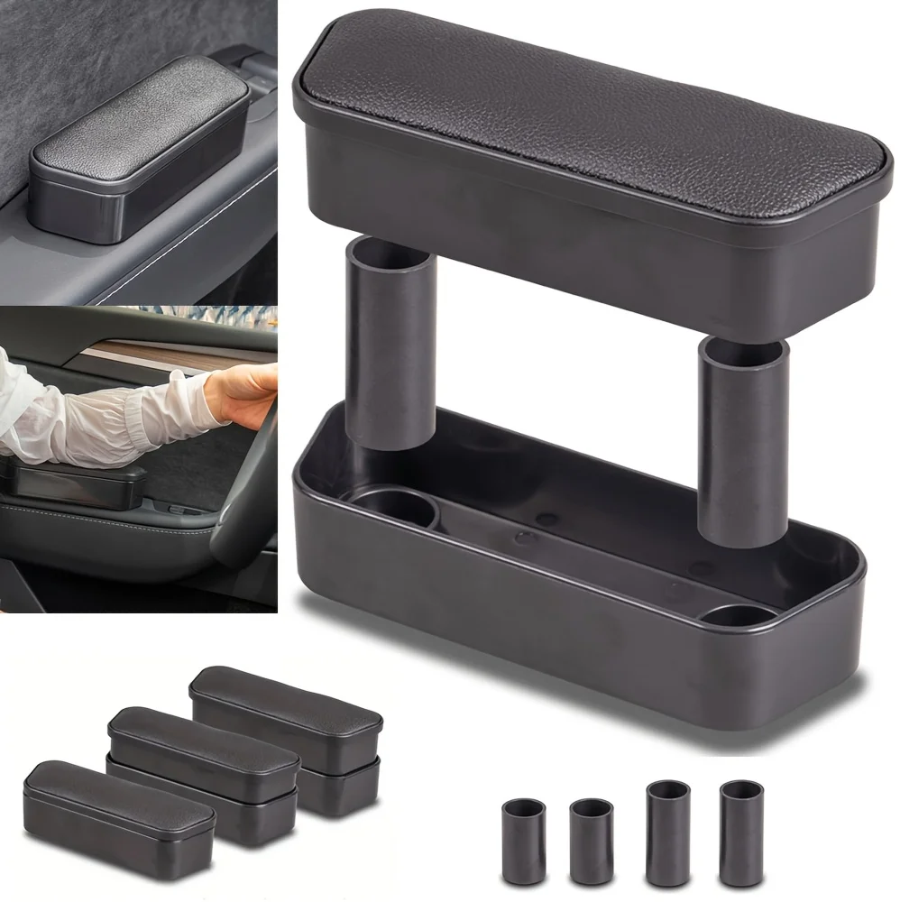

Universal Adjustable Armrest Box 3-Height Adjustment, Armrest Support, Car Door Storage Organizer, Enhances Interior Storage