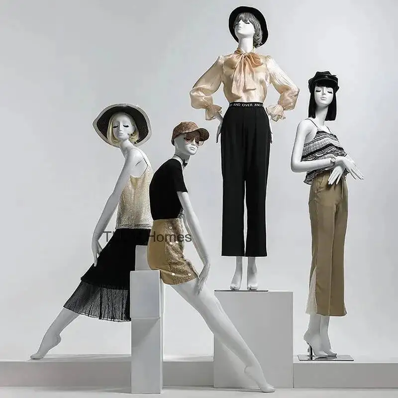 

Скандинавские манекены в полный рост для демонстрации женской одежды, демонстрационные стойки для магазинов, домашние женские манекены для витрин, из стекловолокна