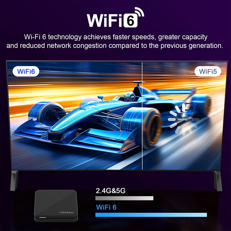 H96 MAX H313 صندوق التلفزيون الذكي أندرويد 14.0 Wifi6 BT5.0 4K @ 60fps 100M/LAN مساعد المنزل الذكي صندوق التلفزيون مشغل الوسائط الصوتي Google