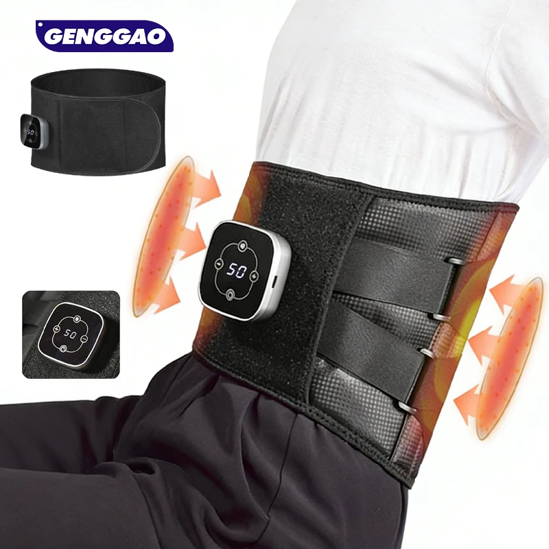 

1PCS Therapy Belt for Body, Cordless Infrared Light Therapy Belt with Heating Vibration Massage, Portable Lower Back Massager