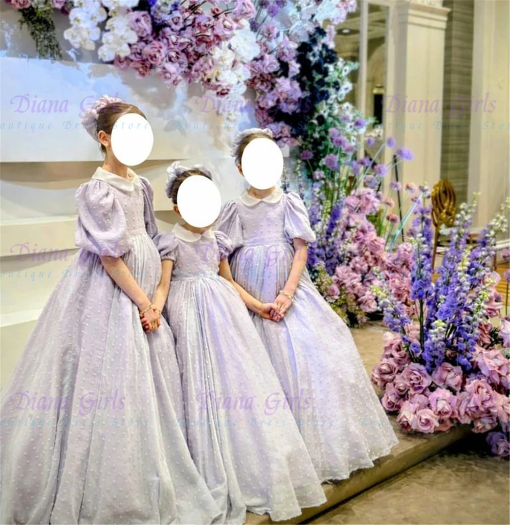Lovely Communion Exquisite Appliqué Quality Flower Girl Dress Little Princess Wedding Evening Ball Kids Birthday Party Gowns image 4