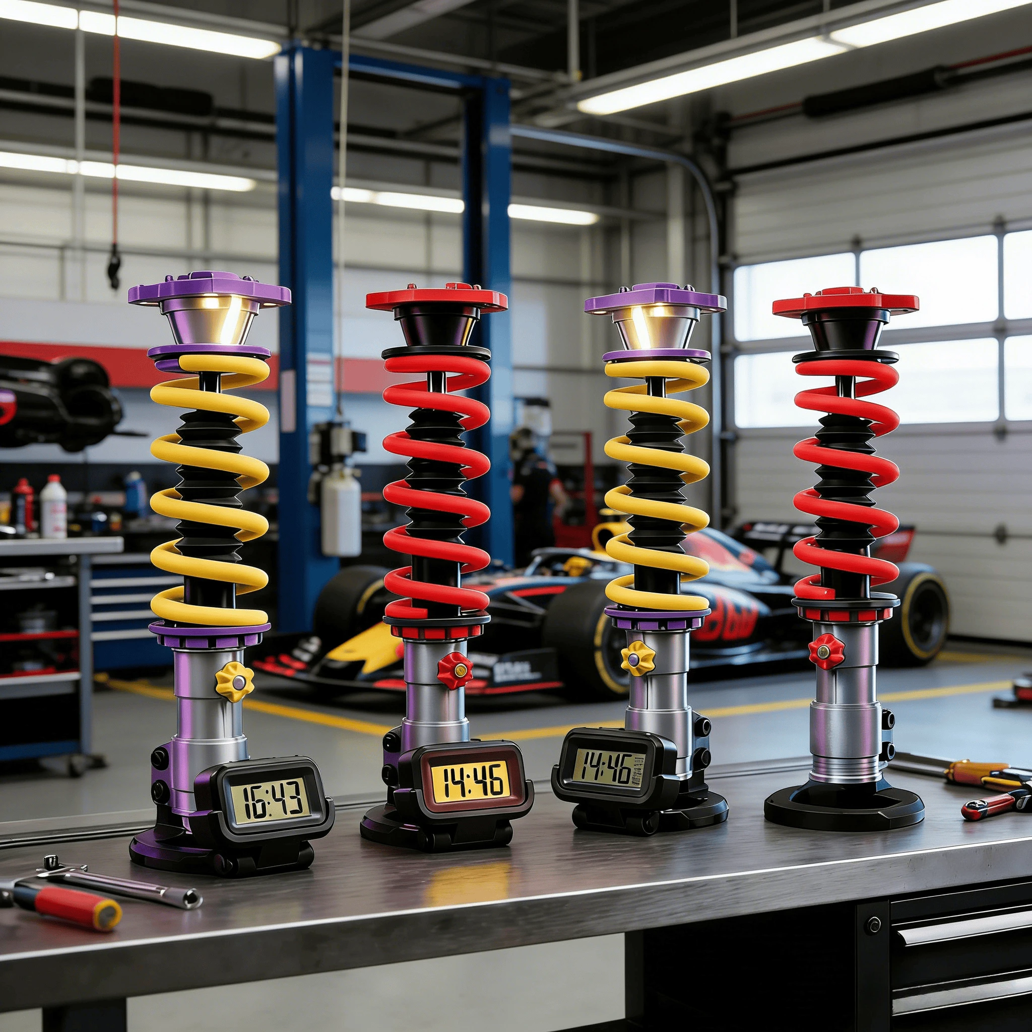 

Shock absorber model desk lamp, shock absorber-shaped replica, industrial style, creative office decoration.