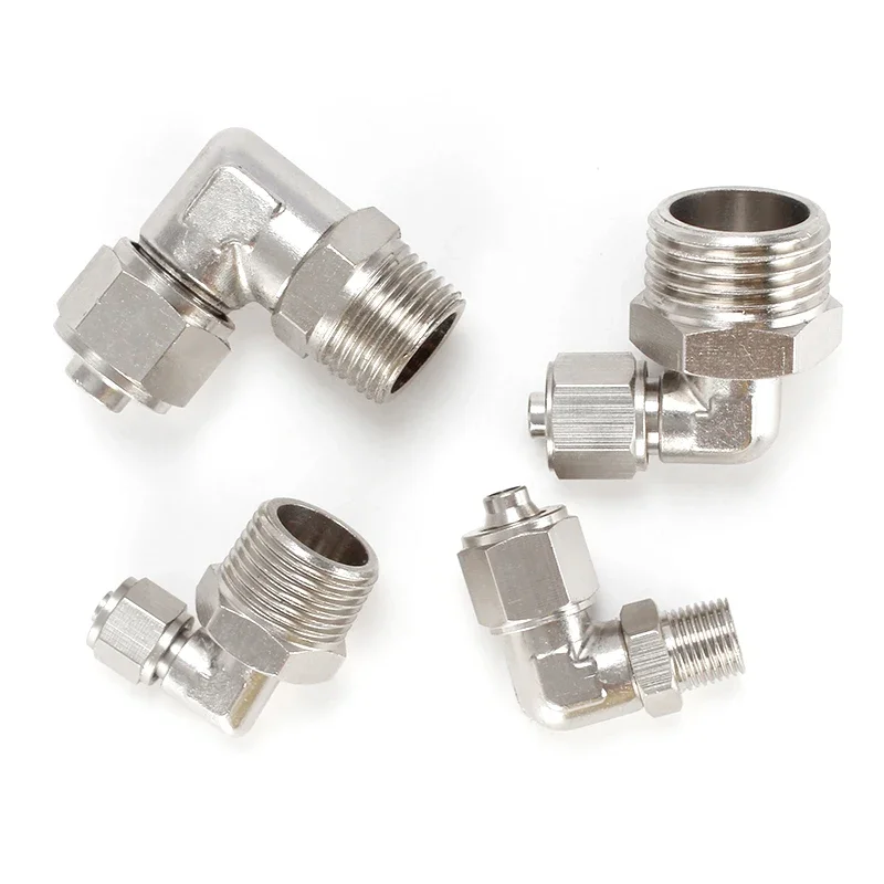 Pneumatic Rotary Fitting Elbow Push In Connector M5 1/8