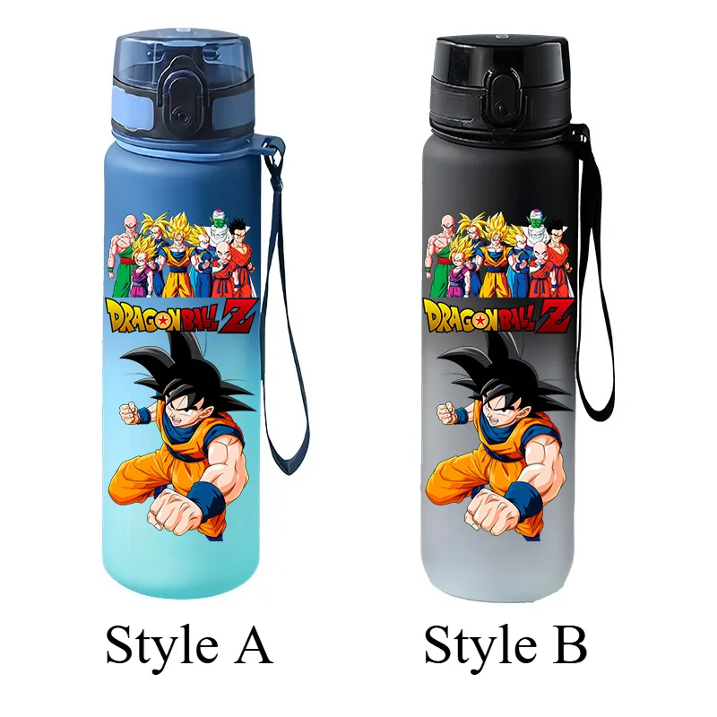 Dragon Ball Z 650ML Portable Leak-proof Flip-top Sports Water Cup Gradient Plastic Drinking Bottle Leak-proof Flip-top Water Cup view 5