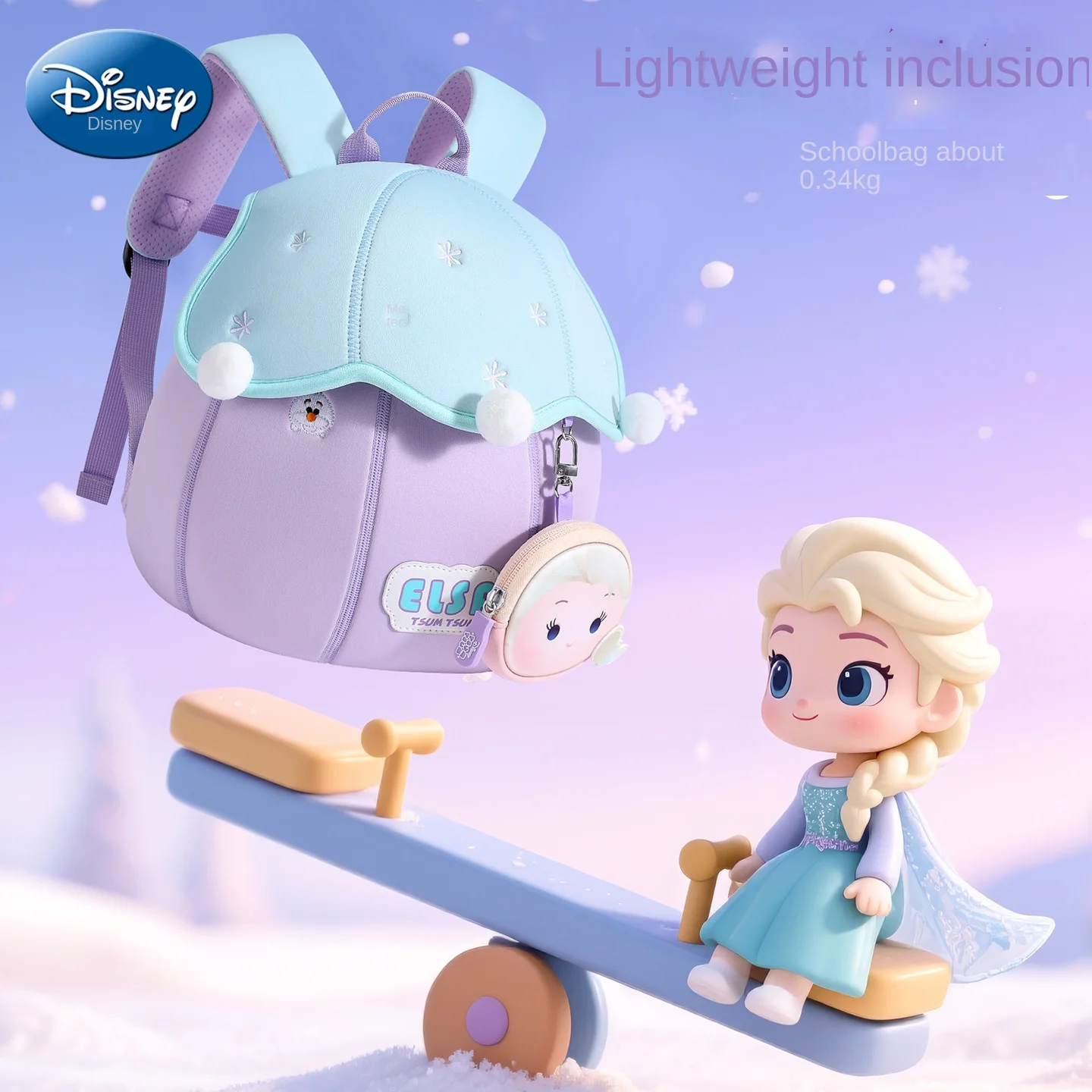 Disney Girl Kindergarten Backpack Minnie Student Shoulder Orthopedic School Bag Large Capacity Water Proof Kids Gifts Mochilas