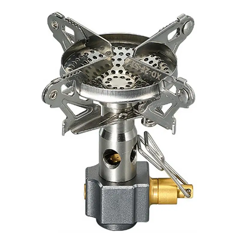 Camp Stove Head Quick Ignition Stove Head 3300W High Firepower Camp Stove Attachment Replacement Stove Burner Parts Camping Gear