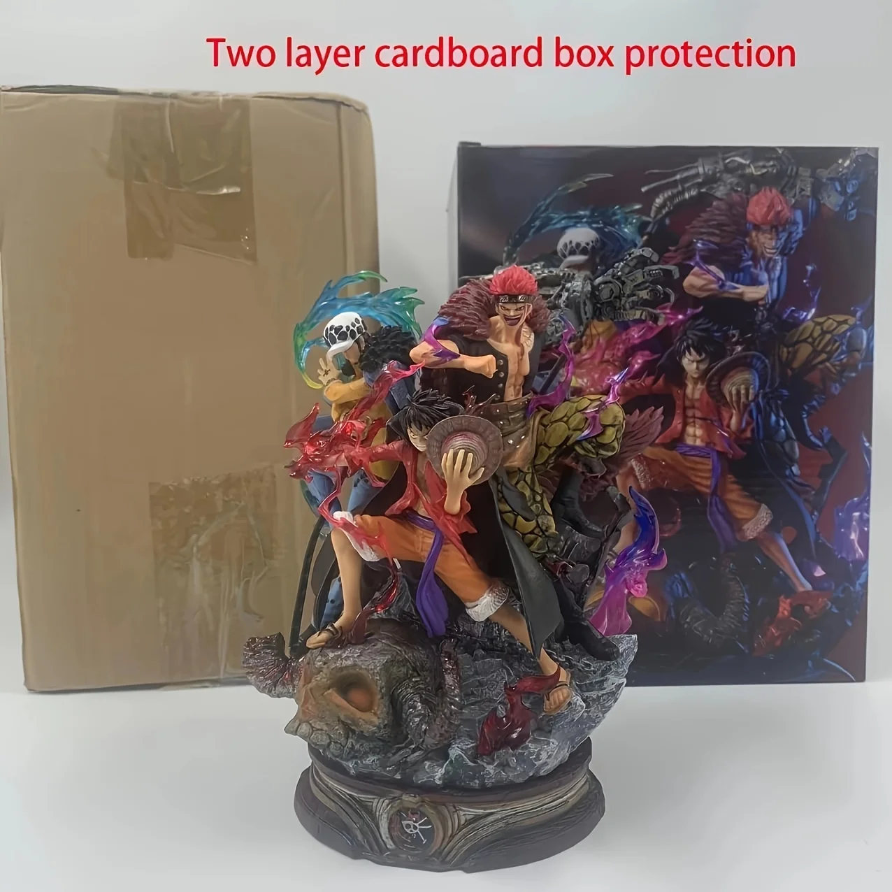 20cm uma peça batalha de onigashima supernova três capitães chapéu de palha luffy criança cenas da lei figuras anime modelos presente brinquedos