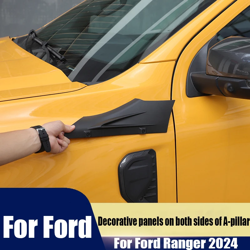

For Ford Ranger 2024 decorative panels on both sides of A-pillar modified parts for automotive exterior decoration products