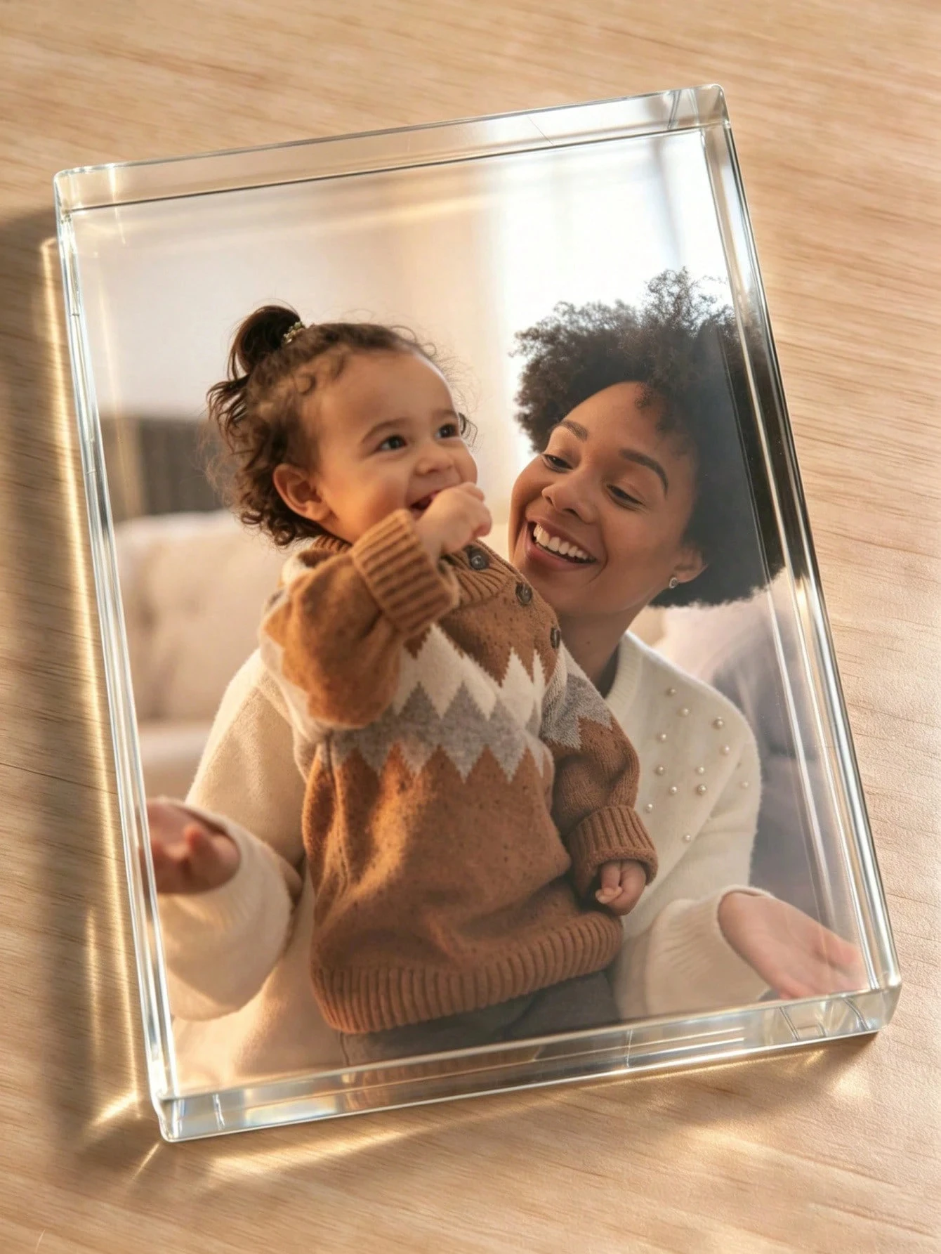 Customizable Acrylic Heart-Shaped Plaque Photo & Text Birthday Gift Sentimental Keepsake Thoughtful Present with Personalization