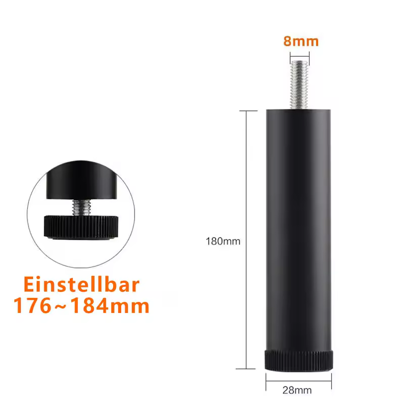M8~M10 1PCS Adjustable Furniture Leg Aluminum Alloy Table Legs For TV Cabinet,Wardrobe,Raised Refrigerator Washing Machine Feet - Image 18