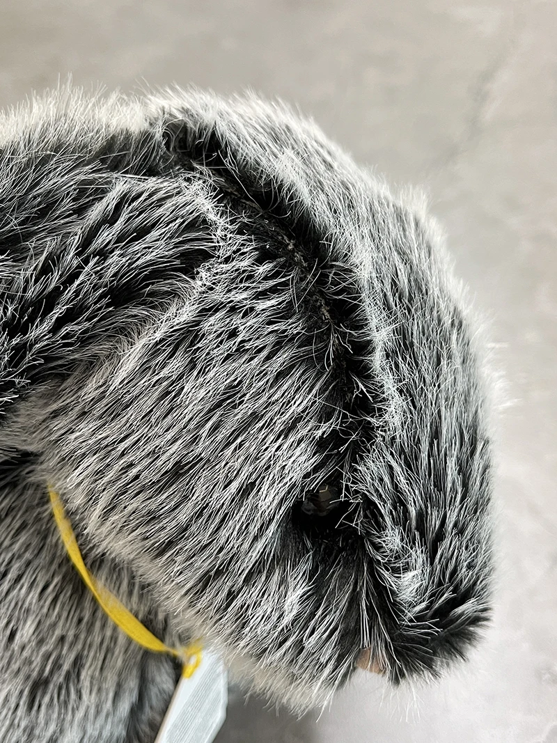 Rosa Kuchenbär Plüschtier, Leopardenmuster Hase Affe Plüschtier, Skianzug Bär Ornament, Goldlabel Schwarz-Weiß Hase Plüsch Geschenk – Detail 7