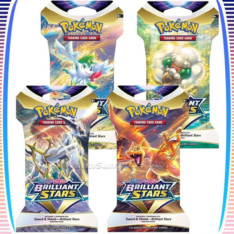 original-us-version-pokemon-card-sword-shield-ss8-brilliant-starts-business-supermarket-bag-anime-trading-cards-children-toys