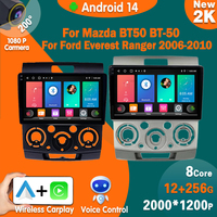 Car Radio For Mazda BT50 BT-50 For Ford Everest Ranger 2006-2010 Android 14 Multimedia Player System Touch Screen 2 DIN 7862CPU