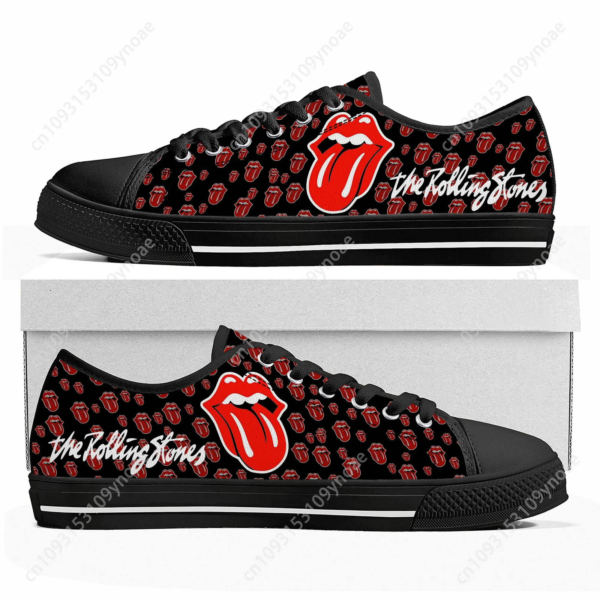 

The Rolling Rock Band Low Top Sneakers Mens Womens Teenager High Quality Canvas Sneaker Couple Shoes Custom Black Shoe
