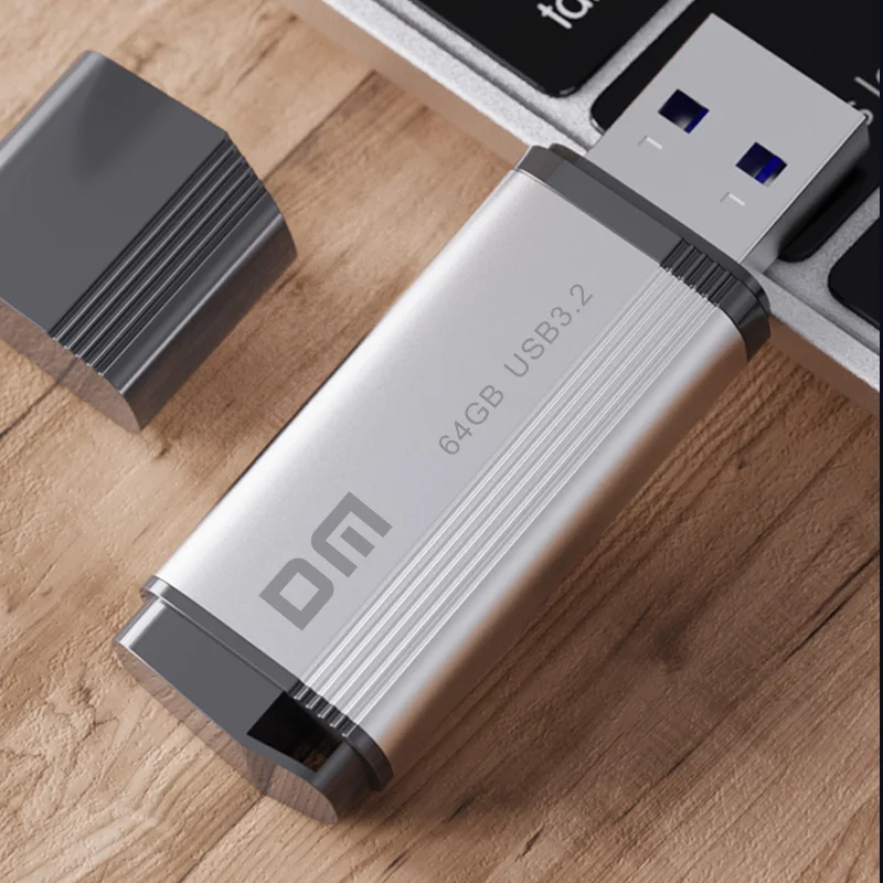 Clé usb 3.2 haute vitesse, support à mémoire de 64gb 128 gb 256 gb, lecteur flash en métal, DM