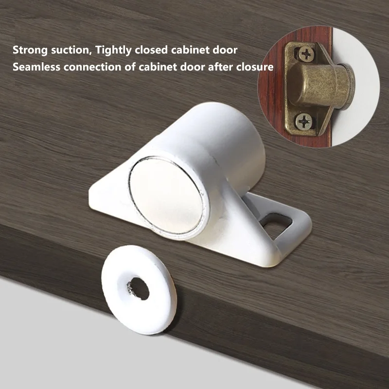 Strong Magnetic Touch Cabinet Door Suction Door Buckle Collision Bead Kitchen Cabinet Closer Magnetic Suction