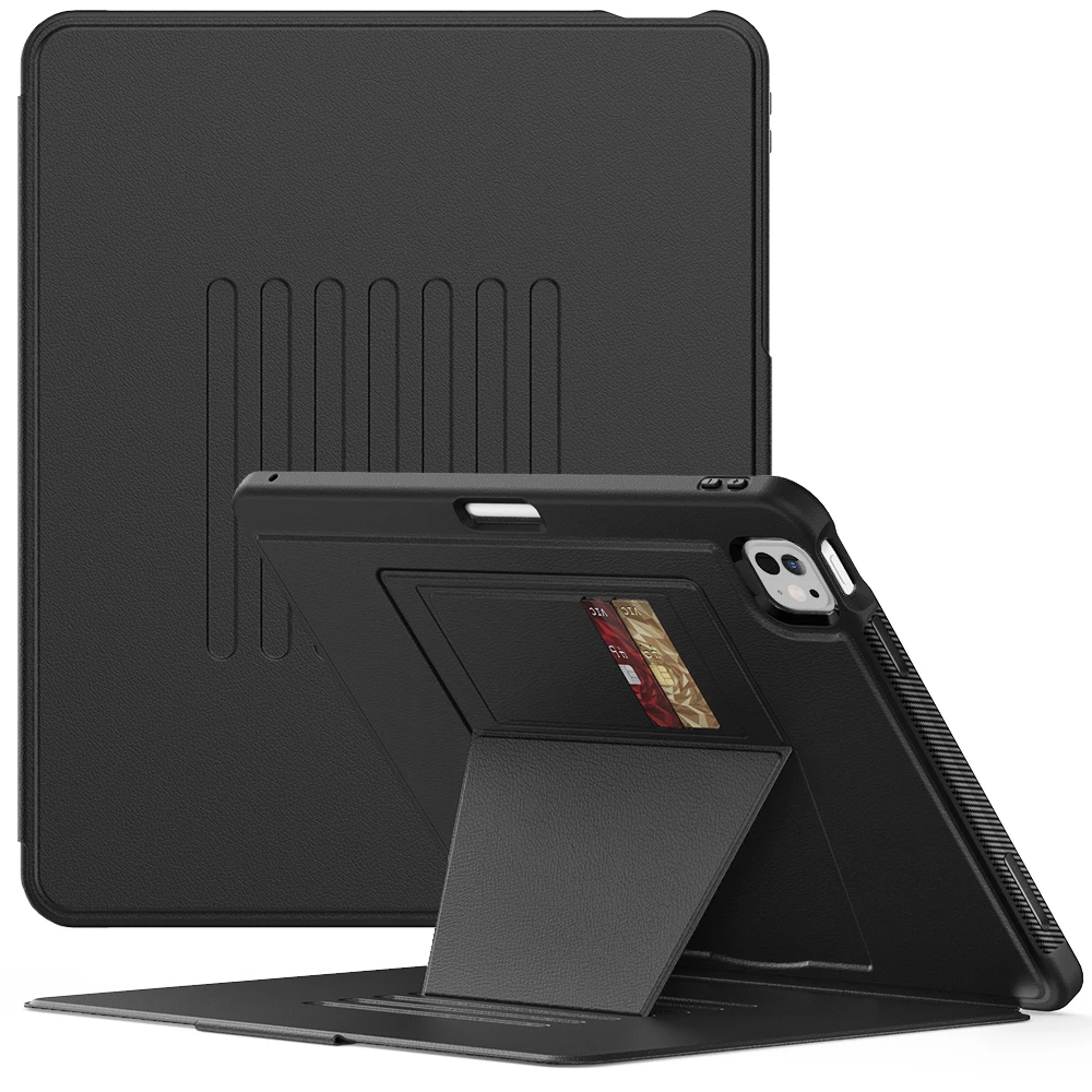 

Универсальный флип-чехол Smart для iPad Pro 13 2025 M4 2024 M4 A3360 A3361 A3362 A2926 A2925 A3007, регулируемая подставка, магнитный чехол