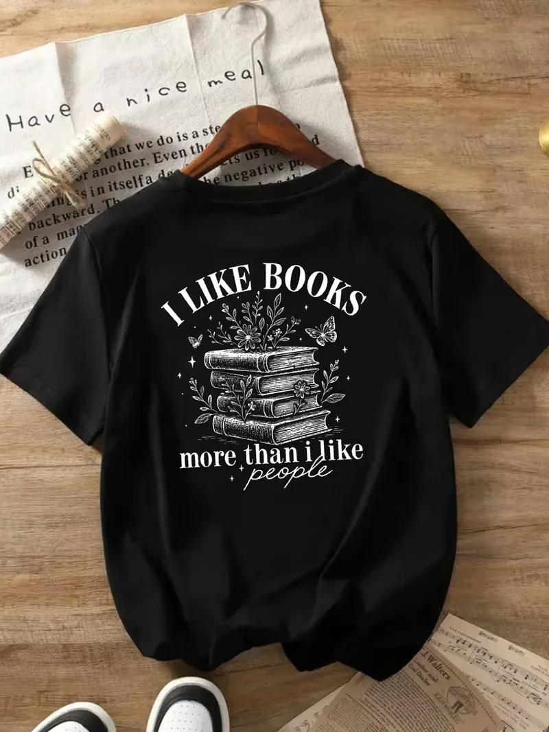 Women's Black Short Sleeve T-Shirt 