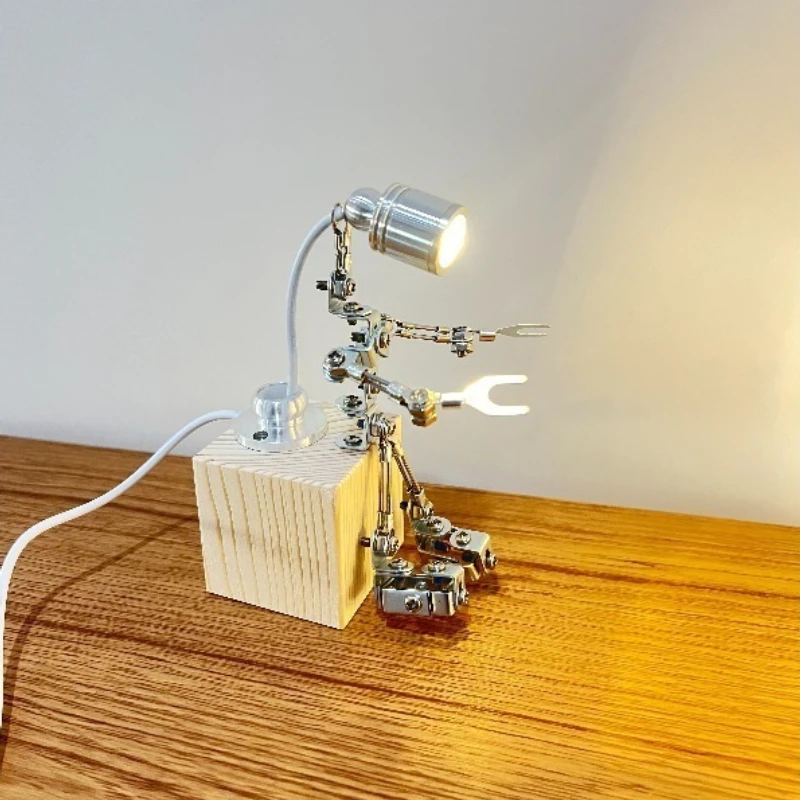 DIY Creative Personality Model Metal Crafts  Robot Ornaments