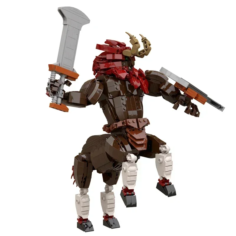 MOC Gioco Caldo Mostro Leone Centauro Lynel Modello Zeldaing Legend Breath Red Beast Brickheadz Building Blocks Kit FAI DA TE Per Bambini Giocattoli Regalo
