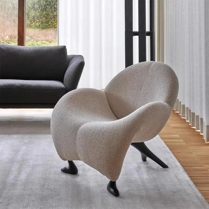 

Fluffy Balcony Chairs Living Room Nordic Design Minimalist Single Chairs Reading Dining Muebles Para El Hogar Home Furniture