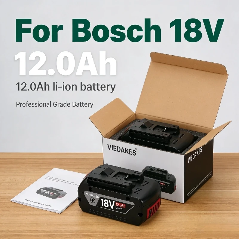 

100% Original for Bosch 18V battery, 12.0Ah wireless power tool lithium battery, BAT609 BAT610G BAT618 BAT620 BAT622
