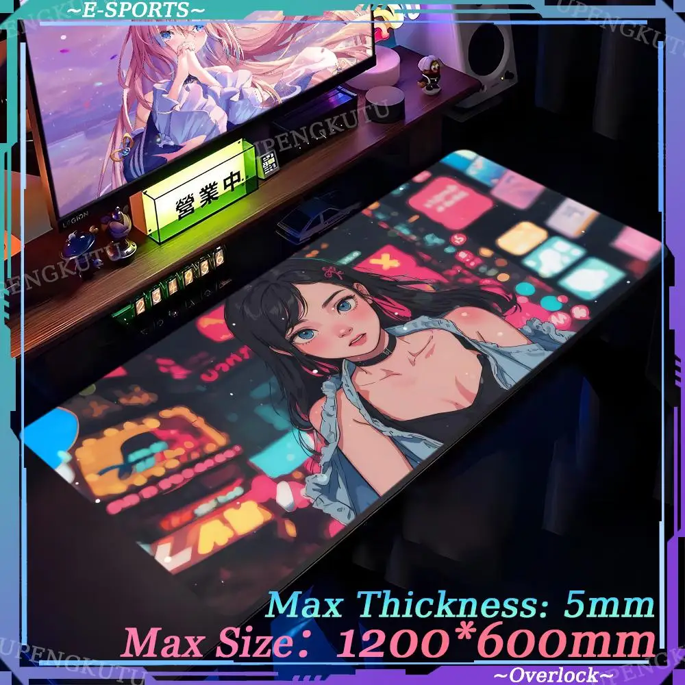 A_anime_Girl Mouse Pad Desktop accessories Game accessories Oversized Gaming Desktop protective pads DIY gaming computer