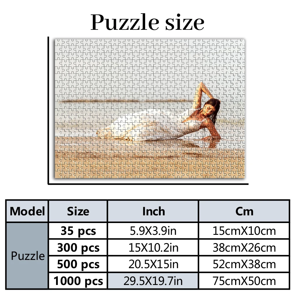 35/300/500/1000pcs Personalized Custom Photo Puzzle photo Picture Gift Personalized Puzzle Family Photo Puzzle