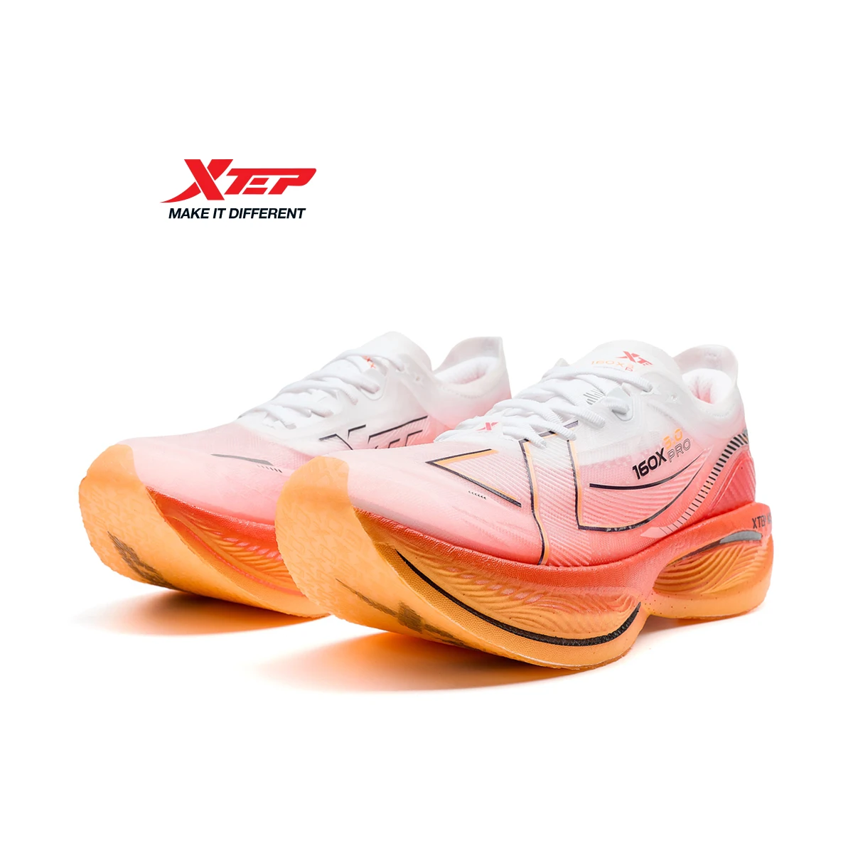 Xtep 160X 3.0 PRO احذية الجري للرجال الصيف متعدد المشهد لوحة الكربون احذية الجري تنفس سباق أحذية رياضية 976419110086