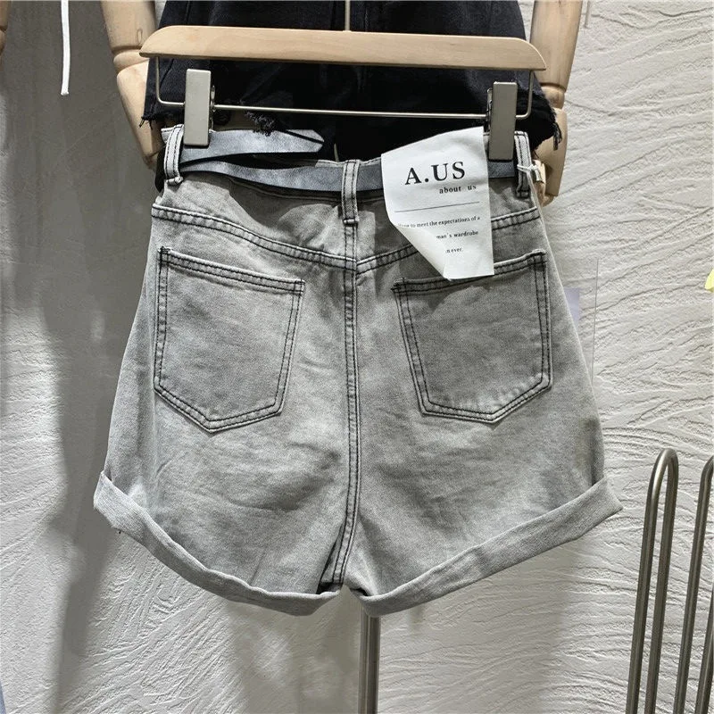 Pantaloncini estivi Y2k abiti per donna 2023 Casual allentato vita alta a-line Denim corto abbigliamento donna Streetwear pantaloni Ropa Mujer