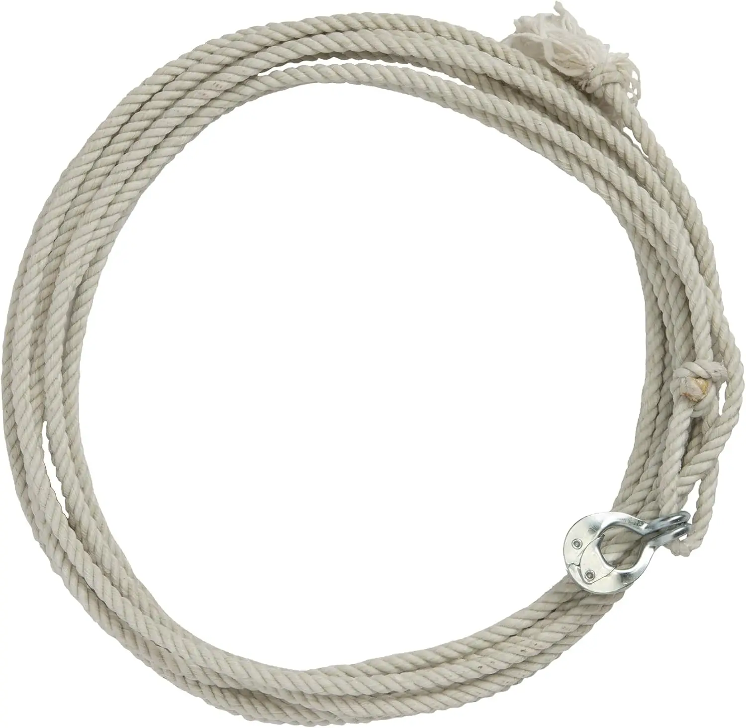

Lightweight Cowboy Lasso Rope for Cattle Handling with Quick Release Honda, Natural Costume Prop for Rodeo 7/16" x 30'